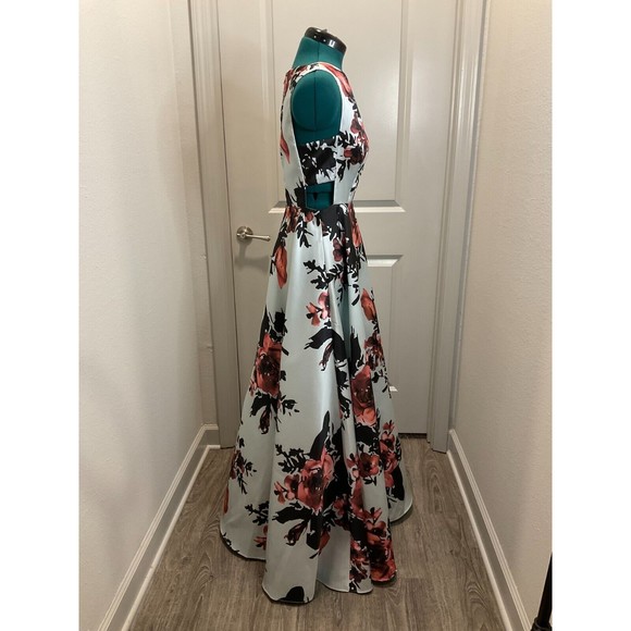 Betsy & Adam Size 6 Floral Bridal Satin Evening/Prom Ball Gown Formal Dress NWT - Picture 2 of 14